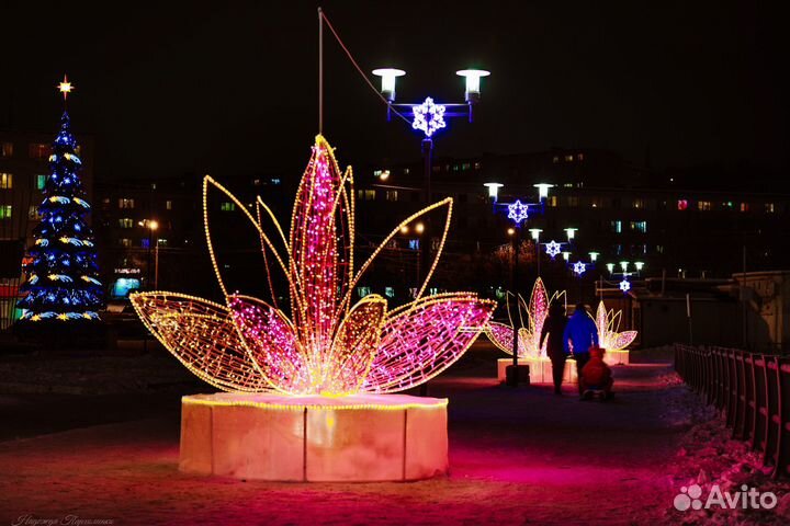 Уличные световые фигуры для оформления города