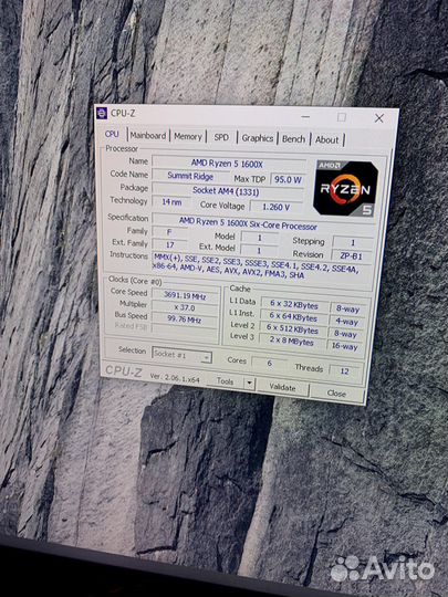 Процессор amd ryzen 5 1600X