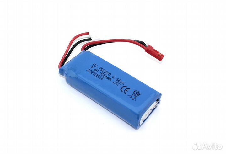 Аккумулятор Li-Pol 7.4v 752560 900mah JST