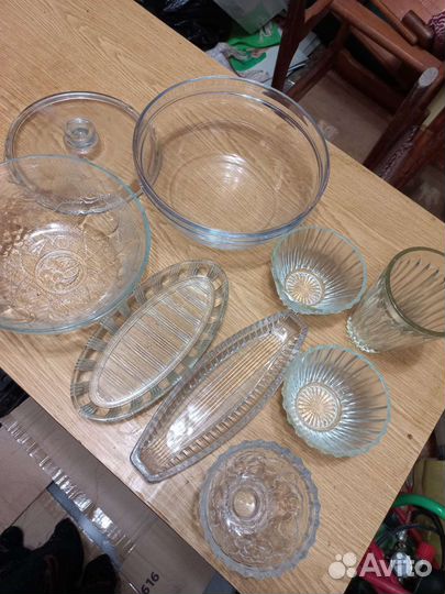 Салатник стекло СССР бу