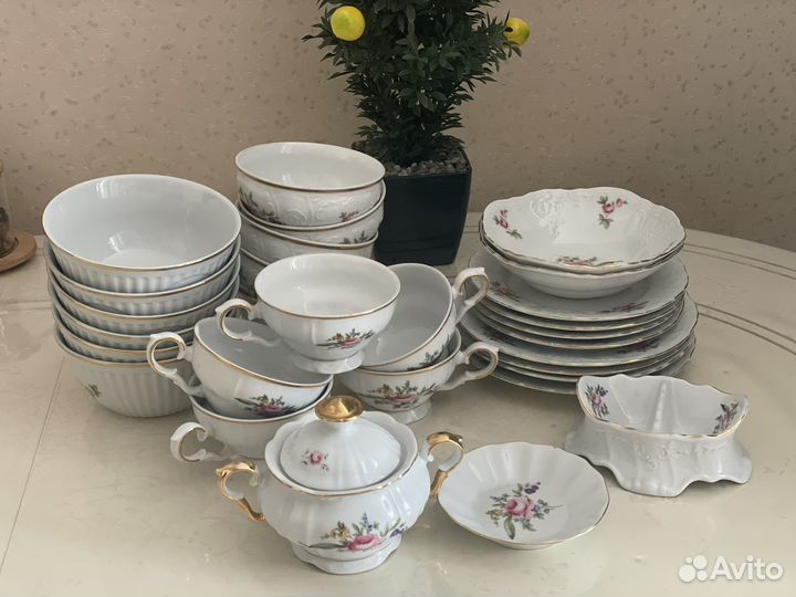 Сервиз столовый чайный б/у
