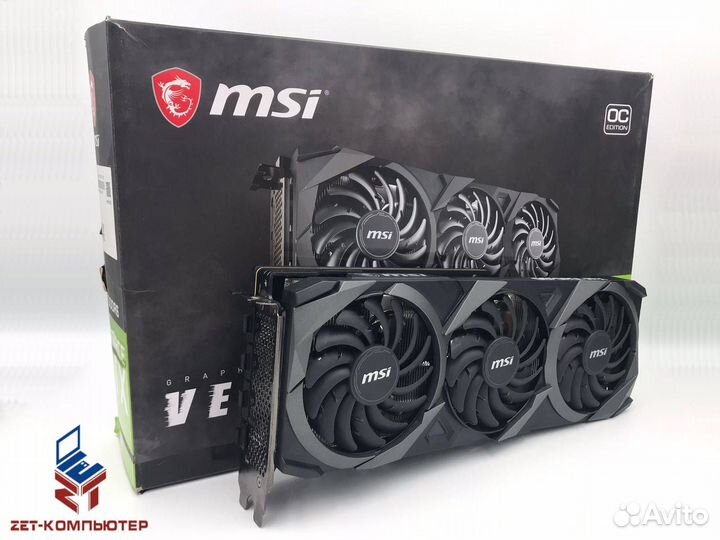 Видеокарта MSI RTX 3070 ventus 3X OC гарантия