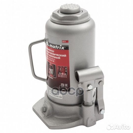 Домкрат 20 тн гидравлический (242-452 мм) Матри