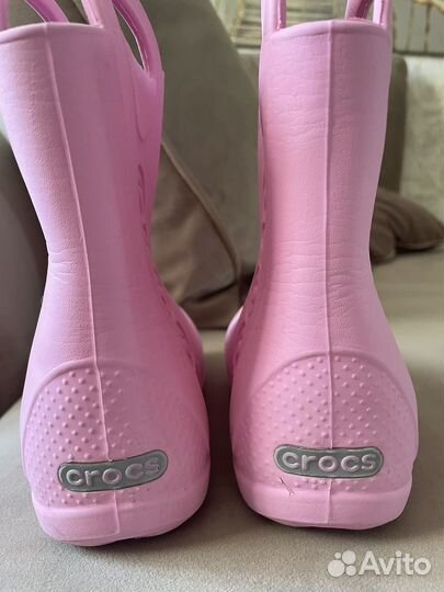 Сапоги crocs c10 для девочки резиновые