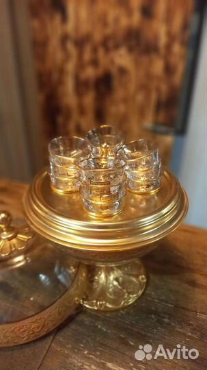 Набор для водки на 12 персон и ваза для фруктов