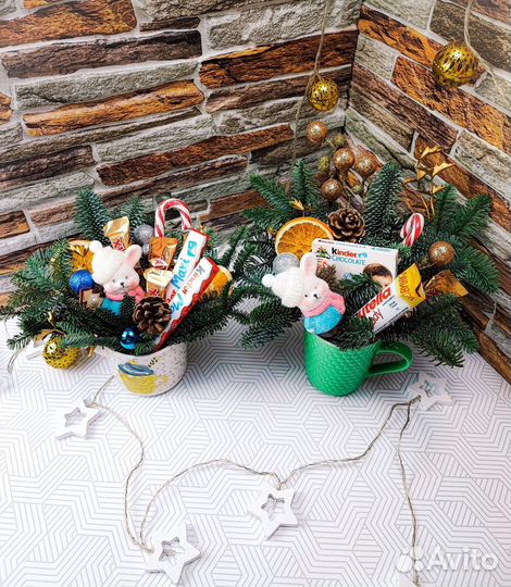 Новогодняя сладкая композиция