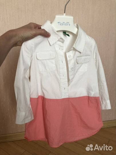 Рубашка-туника Benetton на годик-два