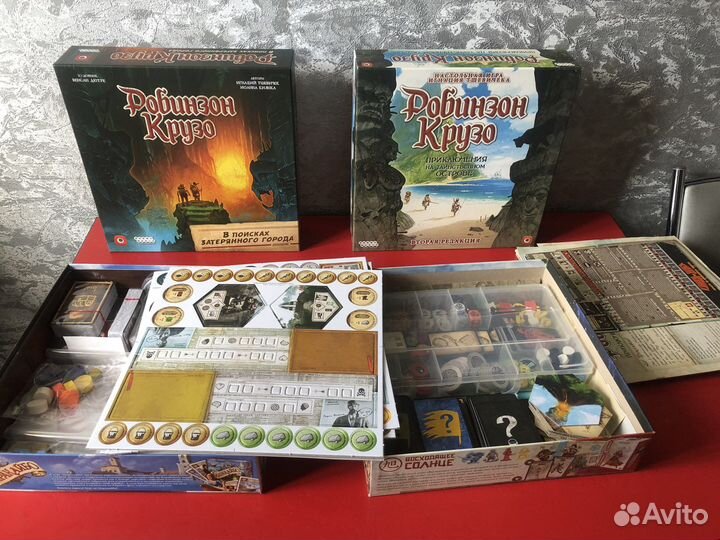 Настольная игра Робинзон Крузо с дополнением