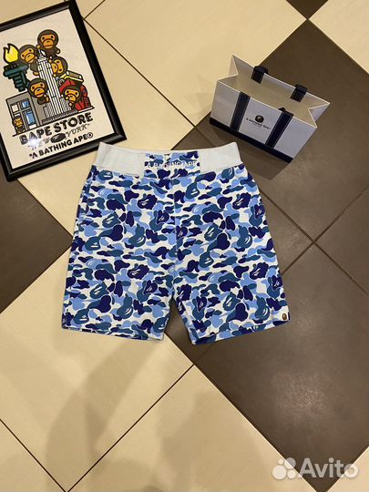 Шорты Bape ABC Blue. Оригинал