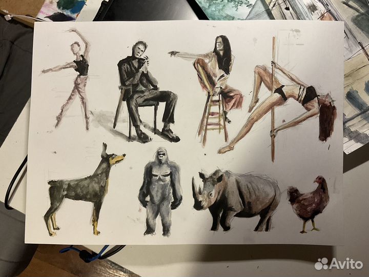 Рисунки на заказ, портреты, живопись