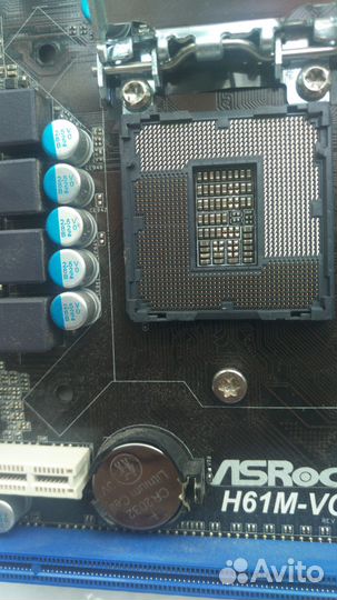 Материнская плата 1155 с процессором и памятью