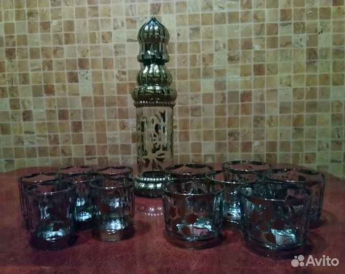 Новый Набор Фужеры Стопки Бутылка