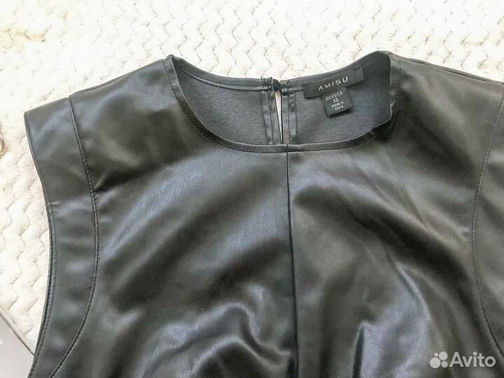 Кожаный топ женский 40 размер