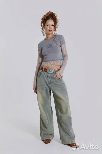 Джинсы Jaded London Light Wash Colossus Fit Jeans