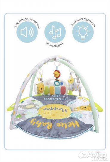 Игровой коврик Amarobaby с пианино