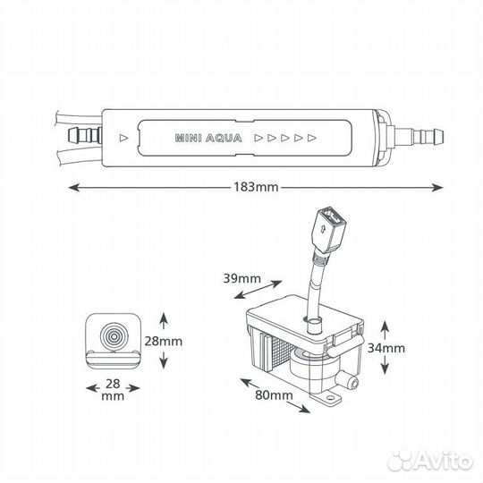 Помпа дренажная Aspen mini aqua 14л/ч