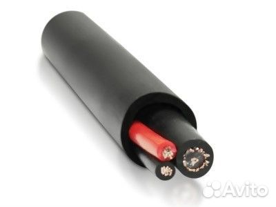 Кабель для видеонаблюдения, уличный КВК-2П 2х0,75