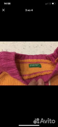 Свитер benetton шерсть