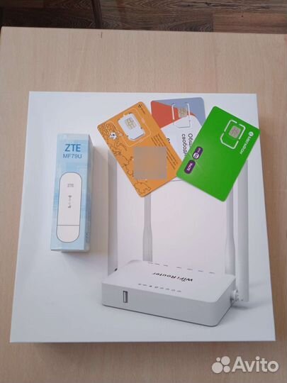 4g модем ZTE+ роутер ZBT1626+ пластик