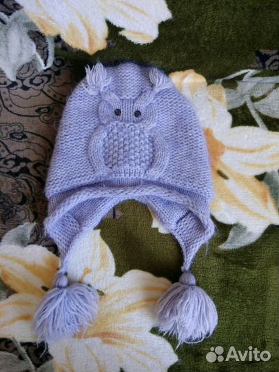 Шапка вязаная новая сова