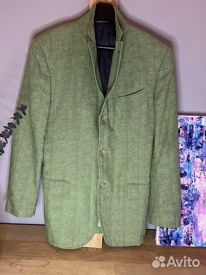 Пиджак мужской зеленый piombo Италия