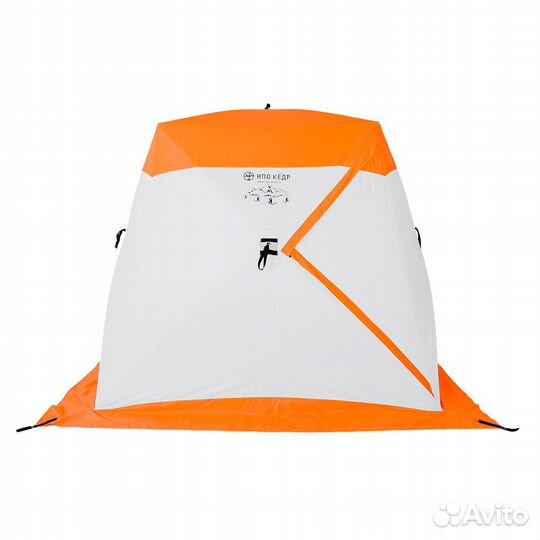 Зимняя палатка для рыбалки Кедр куб-3 трехслойная