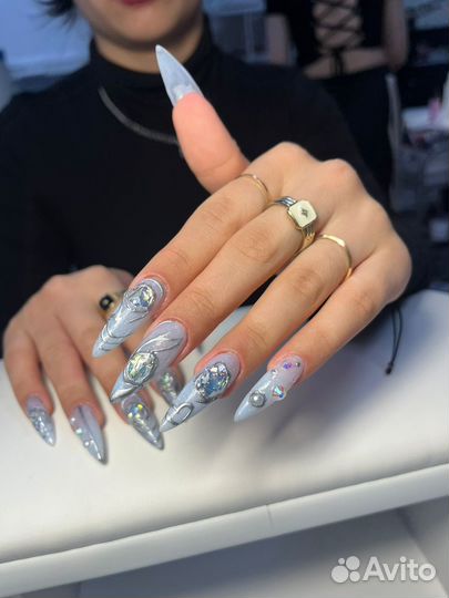 Корейский маникюр, дизайн,наращивание