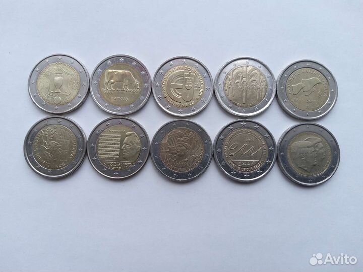 Памятные евромонеты