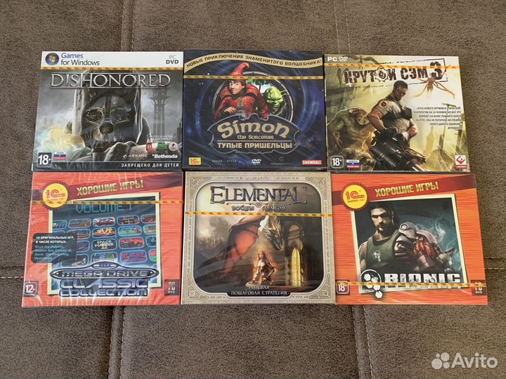 Запечатанные диски. Игры для PC