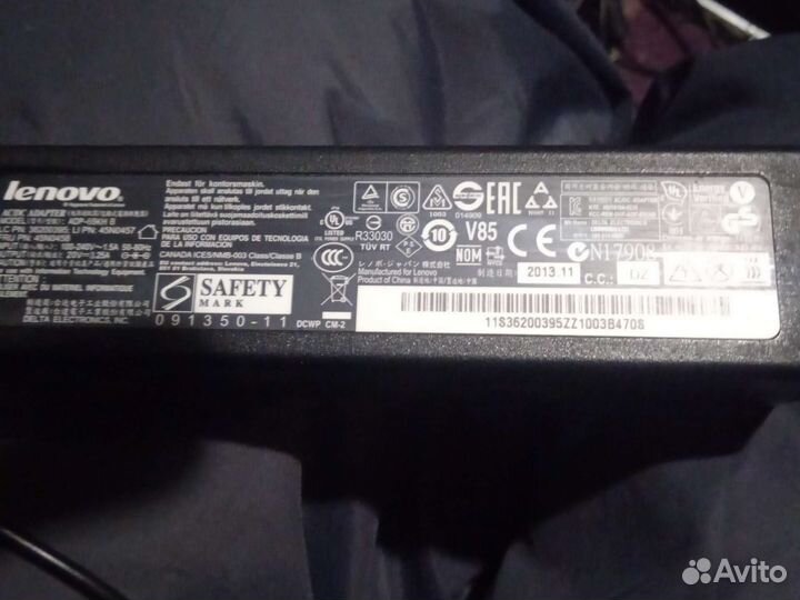 Блок питания для ноутбука toshiba, леново