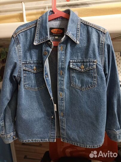 Джинсовая рубашка 128