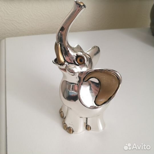 Статуэтка Слоник с посеребрением. Valenti Италия