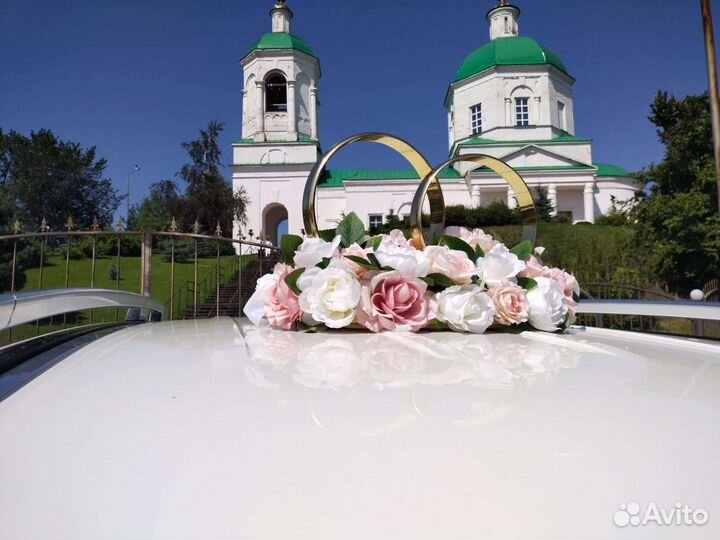 Свадебные украшения на машину