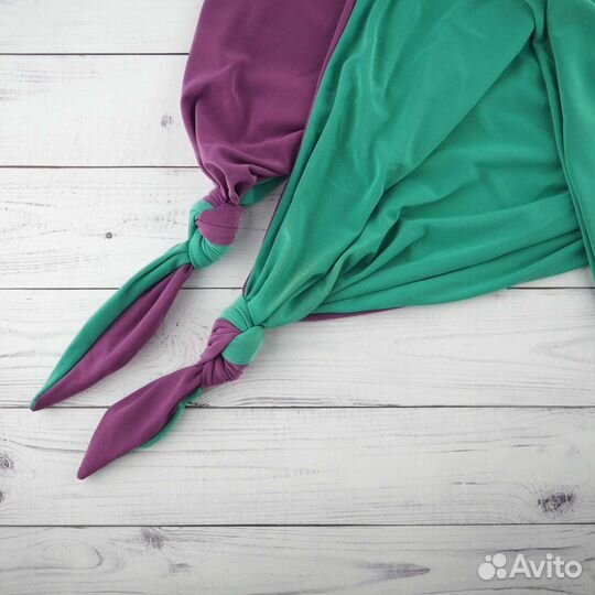 Косынка двусторонняя двойная, платок, бактус, шаль