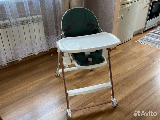 Детский стул для кормления шезлонг happy baby