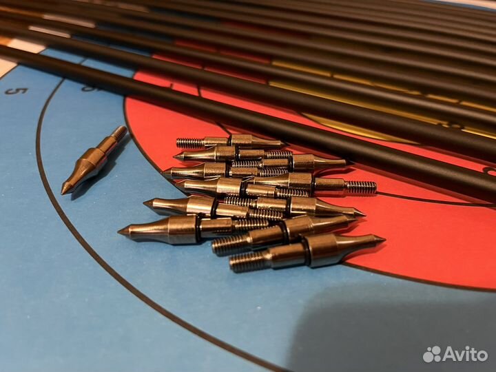 Карбоновые стрелы для лука 30’ 12 шт с тубусом