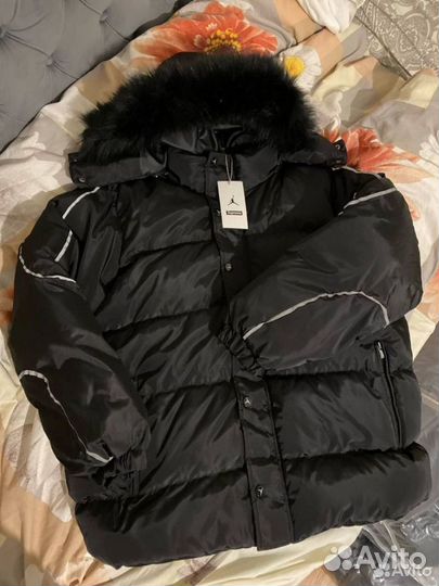 Пуховик supreme x jordan