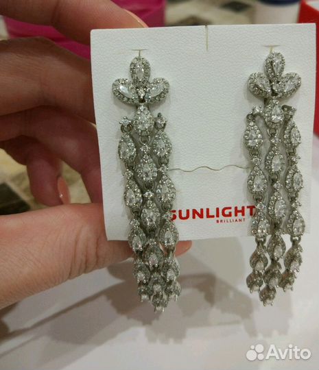 Серьги серебро