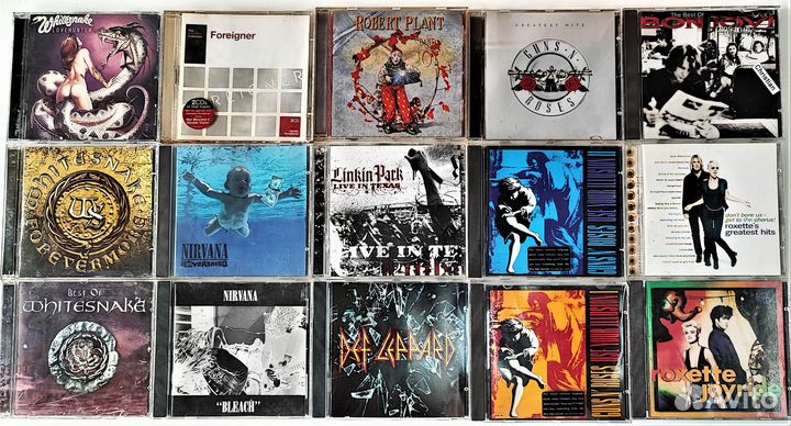 Музыкальные CD диски AC/DC kiss nirvana и др