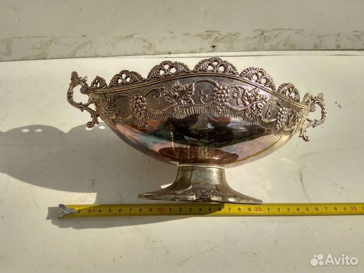 Чаша ваза мельхиор