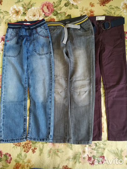 Джинсы для мальчика 128
