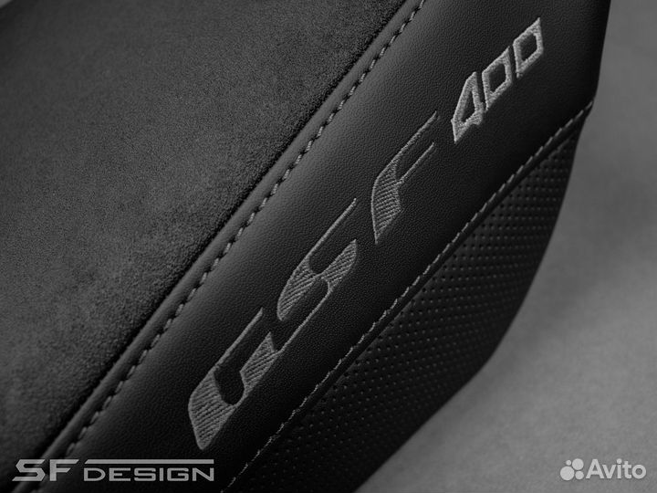 Сиденье для Suzuki GSF 400 Silver Mark Black Cape