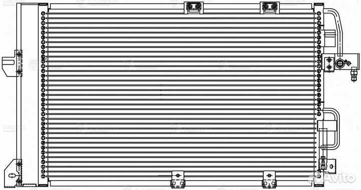 Радиатор кондиционера Опель Зафира А 99