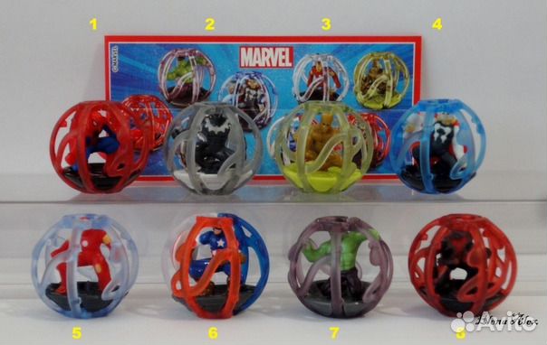 Марвел,2022 киндер-сюрприз