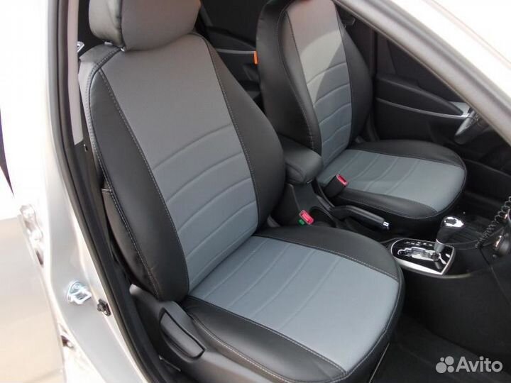 Чехлы для Hyundai Solaris 2017 год экокожа