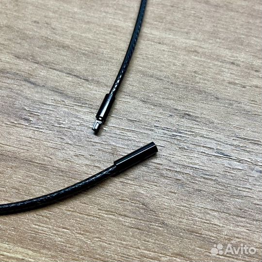 Кожаный плетеный шнурок на шею. Гайтан. 2мм Х 55см