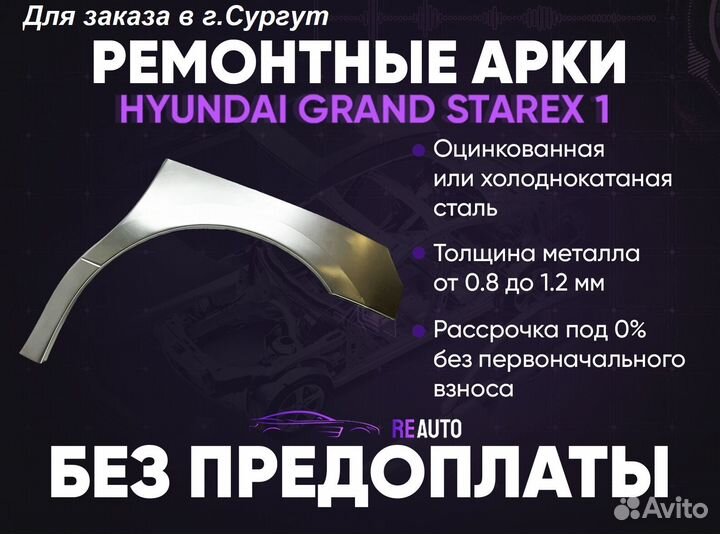 Ремонтные арки на Hyundai Grand Starex I