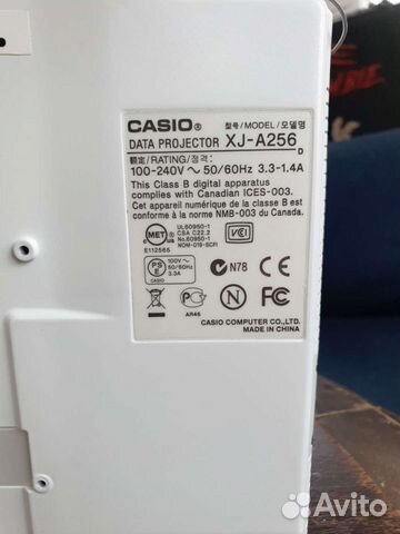 Casio XJ-A256. Лазерный проектор. Пробег 9 часов объявление продам