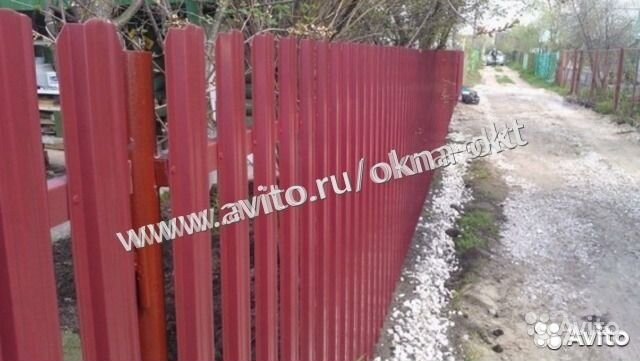 Забор из евроштакетника