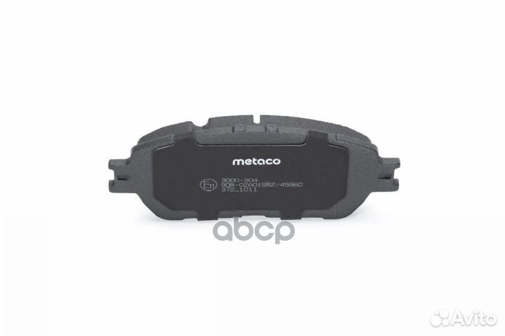 Колодки тормозные дисковые 3000-304 metaco